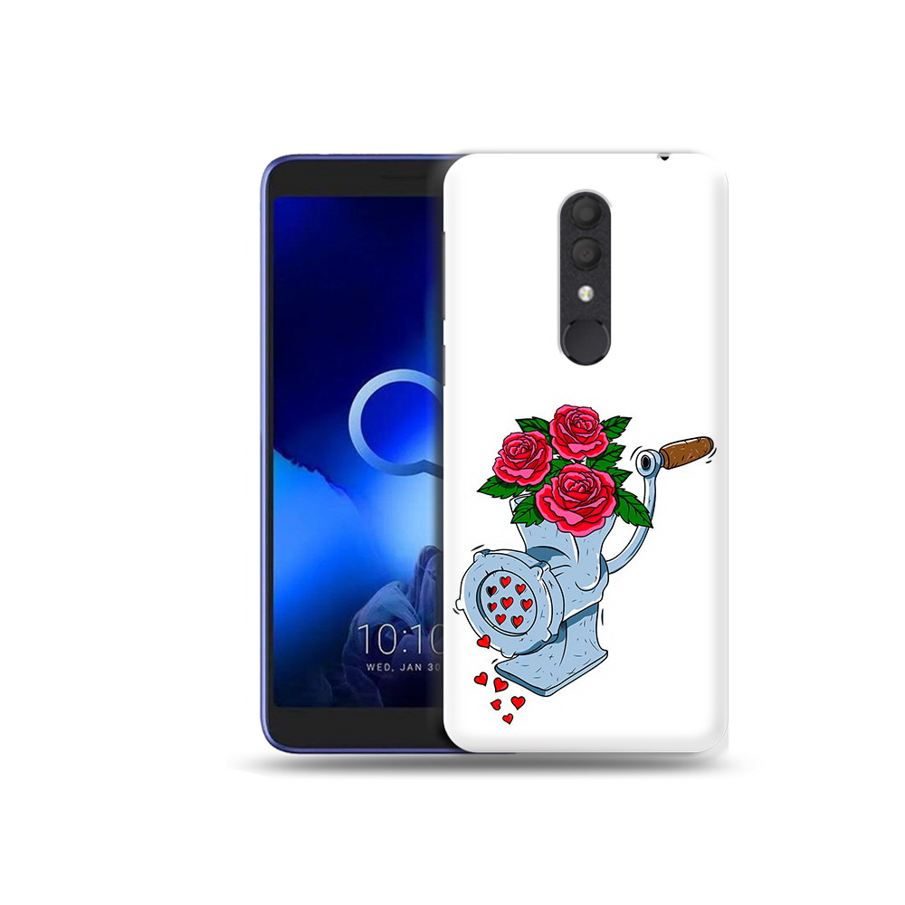 

Чехол MyPads Tocco для Alcatel 1X Цветочные сердца (PT133941.659.199), Прозрачный, Tocco