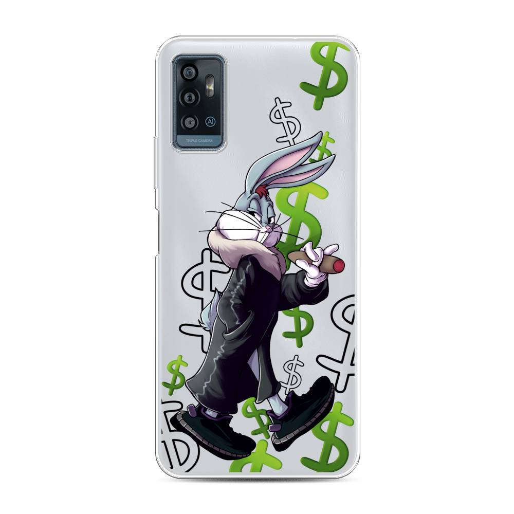 

Чехол на ZTE Blade A71 "Rich Bugs Bunny", Зеленый;черный;голубой, 134450-6