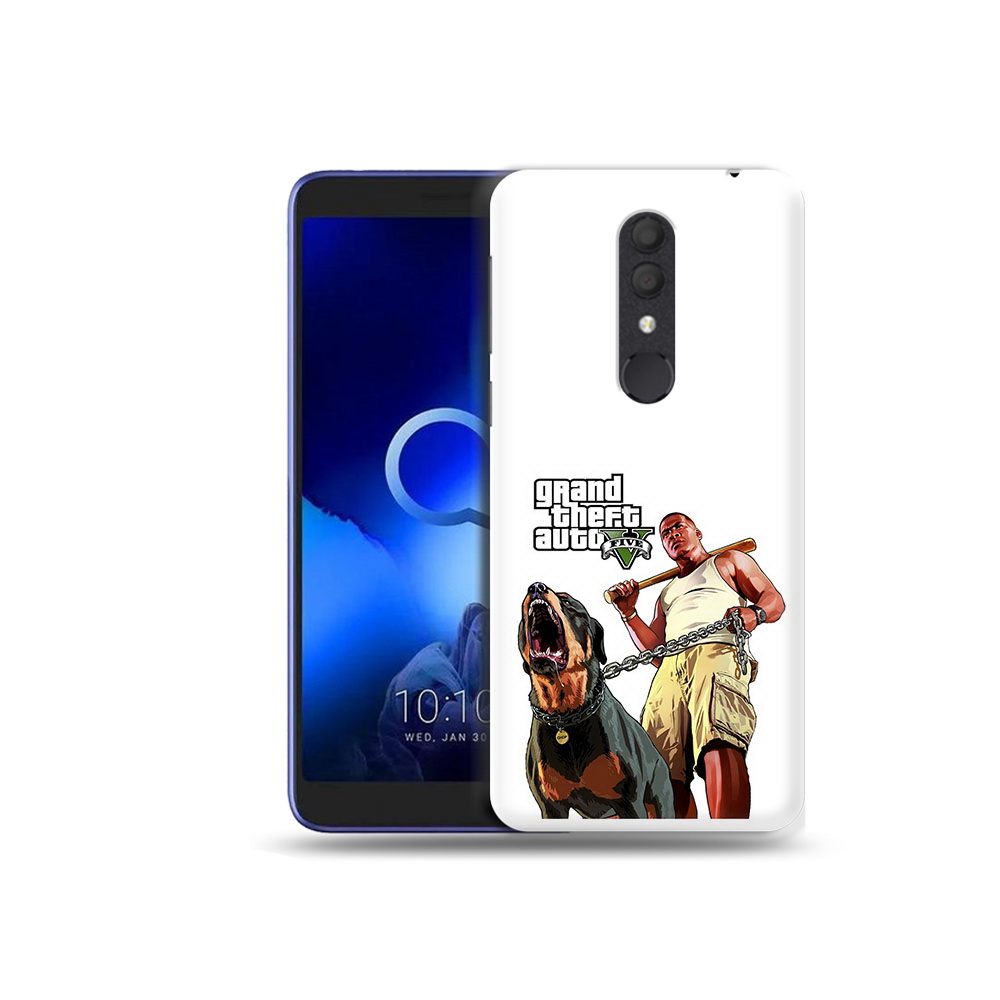 

Чехол MyPads Tocco для Alcatel 1X GTA грозная собака (PT133941.659.18), Прозрачный, Tocco