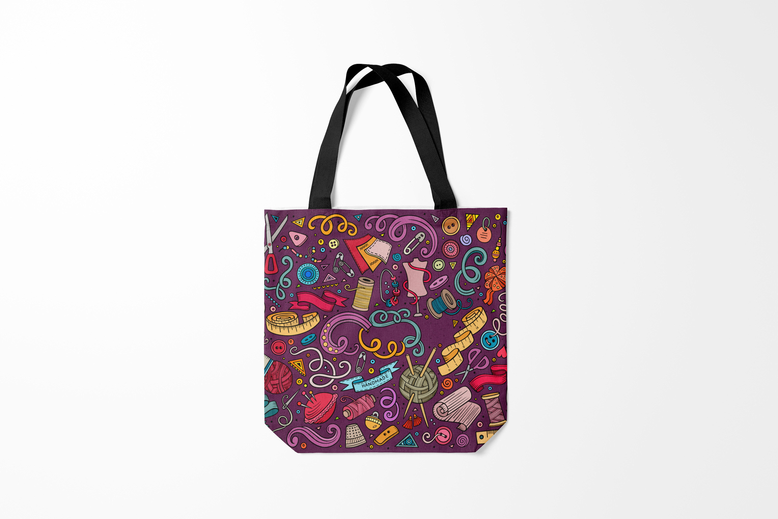 

Сумка шoппер унисекс Burnettie Швея шитье, фиолетовый, Швея шитье