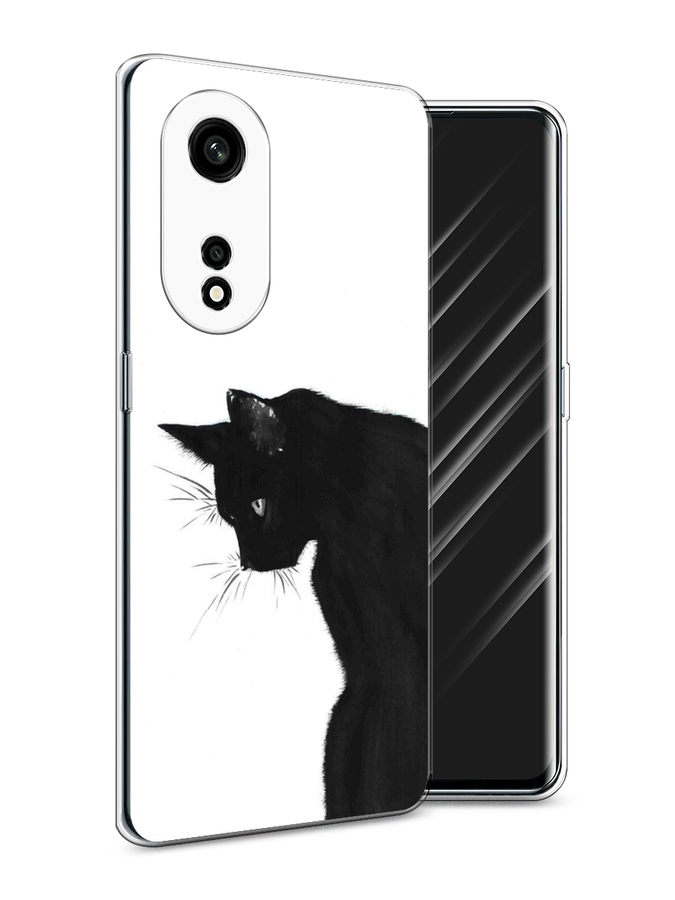 

Чехол Awog на Oppo A1 Pro "Black cat", Черный;белый, 2512250-1