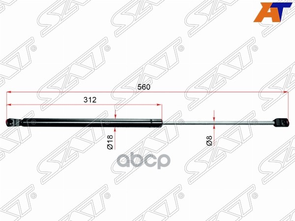 

SAT ST-BP4K-62-620C Амортизатор крышки багажника MAZDA 3/AXELA BK#P хэтчбек 03-08 1шт
