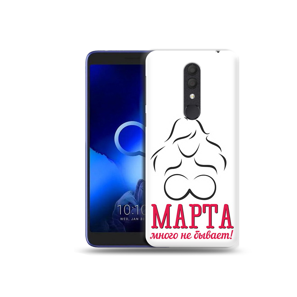 

Чехол MyPads Tocco для Alcatel 1X 8 марта много не бывает (PT133941.659.17), Прозрачный, Tocco