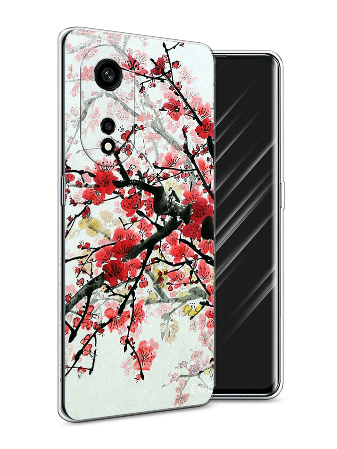 

Чехол Awog на Oppo A1 Pro "Сакура", Розовый;черный, 2512250-4