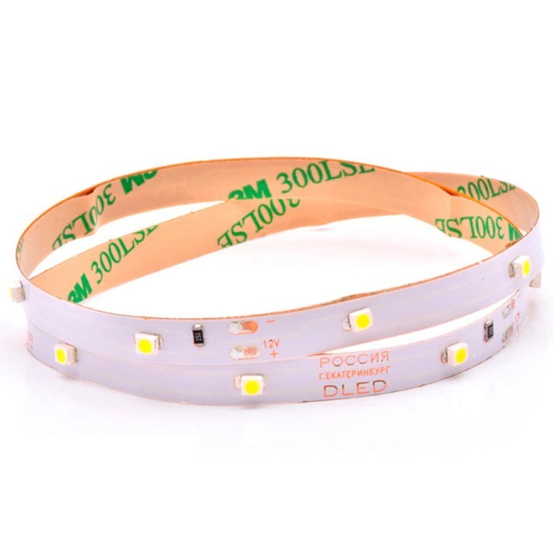 фото Светодиодная лента ip22 smd 2835 60 led 12v dc dled синяя