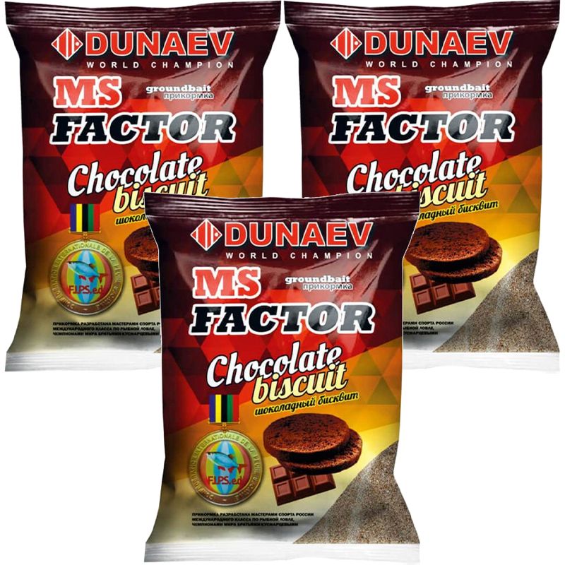 

Рыболовная прикормка Dunaev MS FACTOR Шоколадный бисквит 3кг, Разноцветный, MS FACTOR