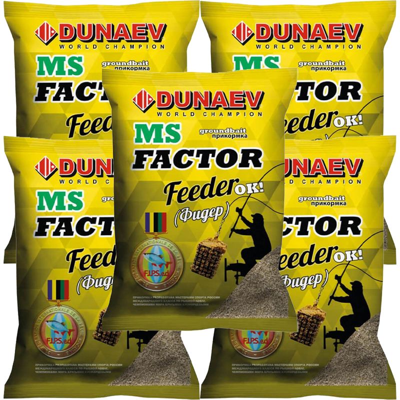

Рыболовная прикормка Dunaev MS FACTOR Фидер 5кг, MS FACTOR