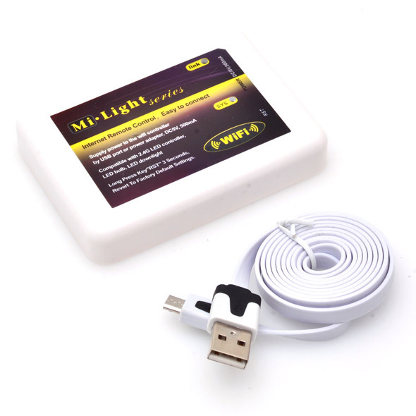 

Wi-Fi модуль управления RGB контроллерами 2.4G Rec-WF-2 1шт, Черный