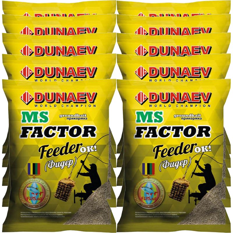

Рыболовная прикормка Dunaev MS FACTOR Фидер 10кг, Разноцветный, MS FACTOR