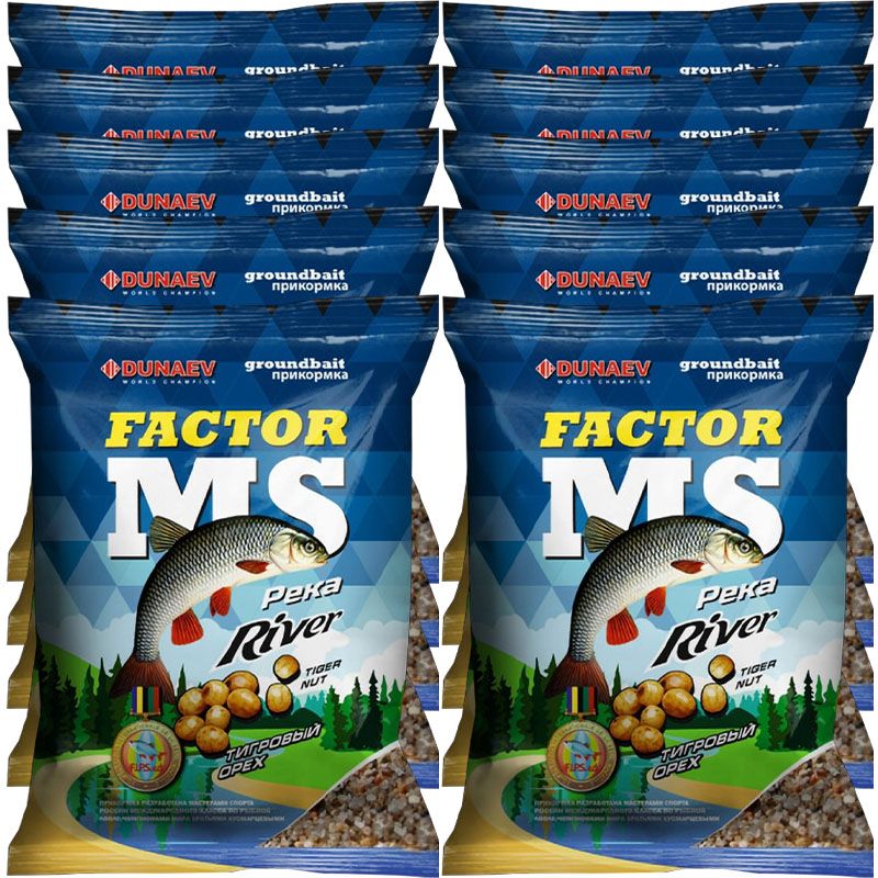 

Рыболовная прикормка Dunaev MS FACTOR Река Тигровый орех 10кг, MS FACTOR