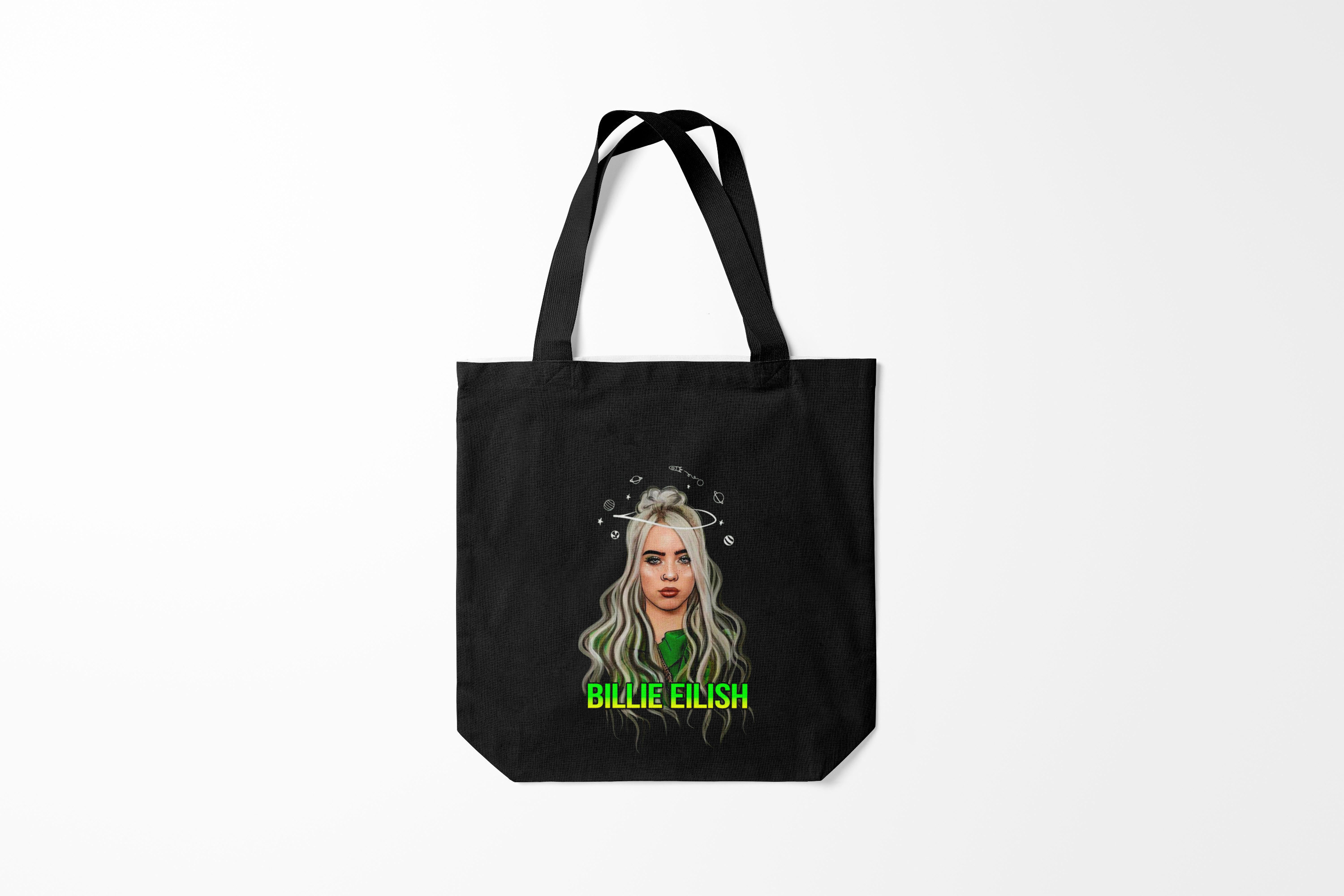 

Сумка шoппер унисекс Burnettie Billie Eilish, черный, Billie Eilish