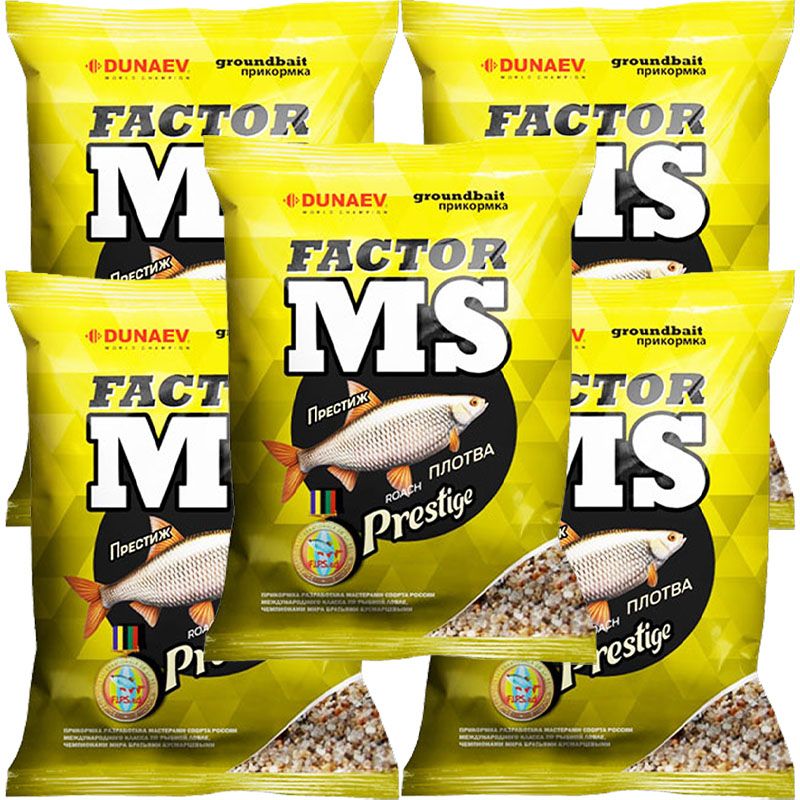 

Рыболовная прикормка Dunaev MS FACTOR Плотва Престиж 5кг, Разноцветный, MS FACTOR