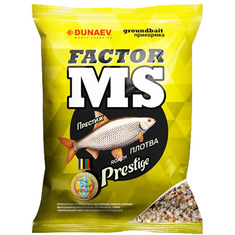 

Рыболовная прикормка Dunaev MS FACTOR Плотва Престиж 1кг, Разноцветный, MS FACTOR