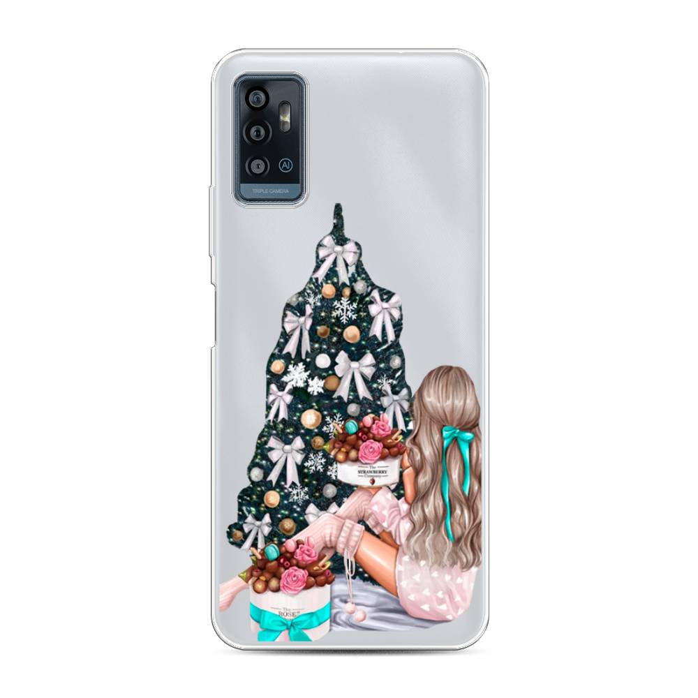 

Чехол для ZTE Blade A71 "New Year", Зеленый;бежевый;голубой, 134450-5