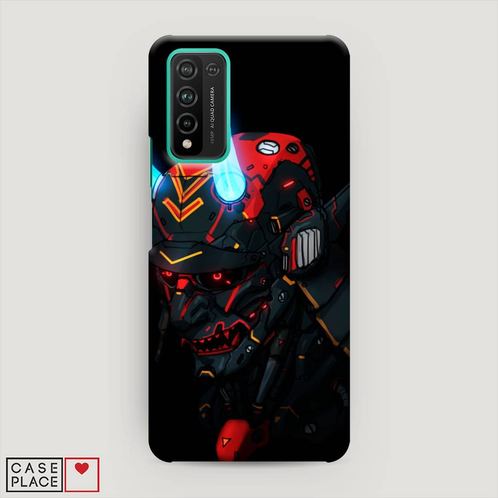 фото Чехол awog "неоновый самурай" для honor 10x lite