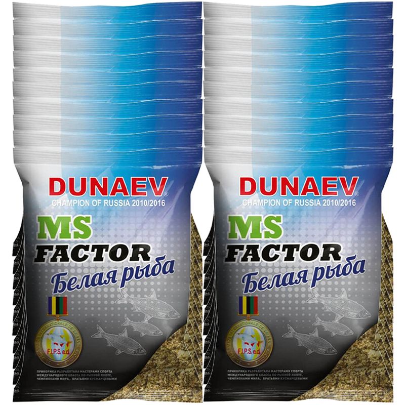

Рыболовная прикормка Dunaev MS FACTOR Белая рыба 20кг, MS FACTOR