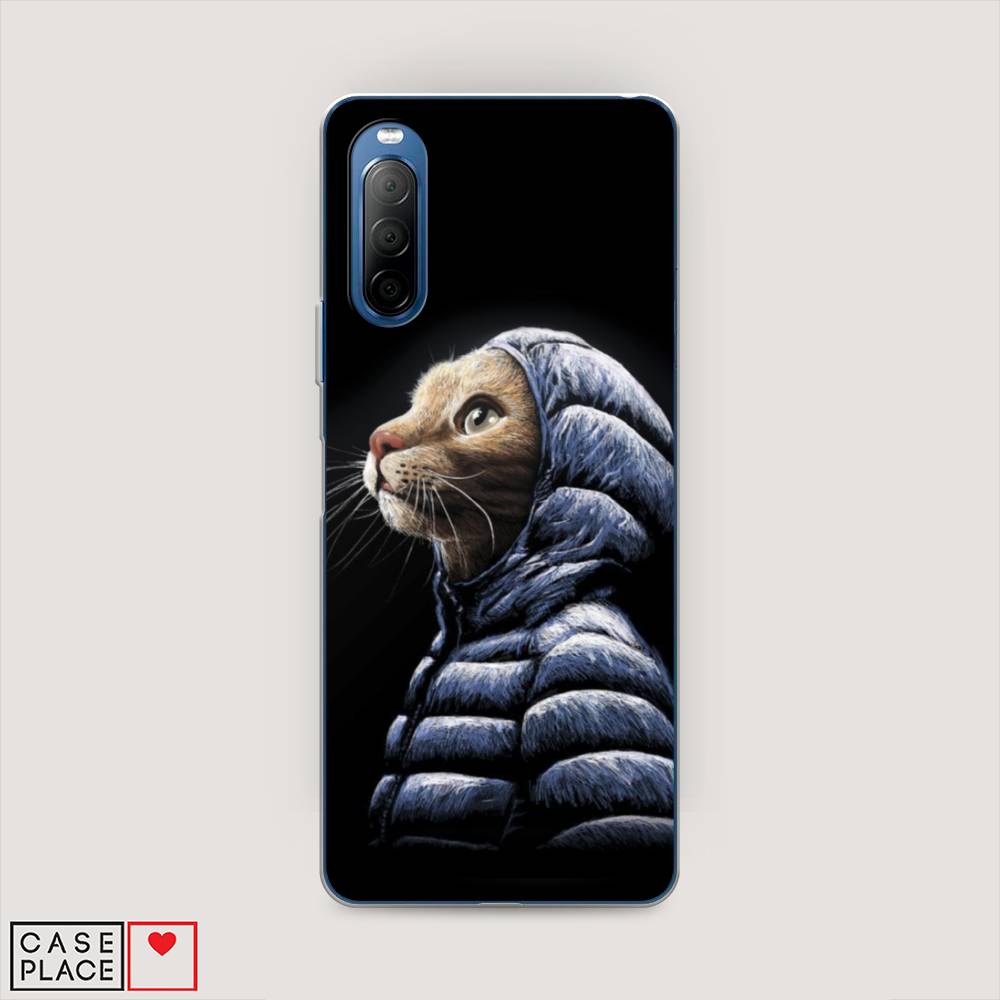 

Чехол Awog на Sony Xperia 10 II "Кот в капюшоне", Разноцветный, 54650-2