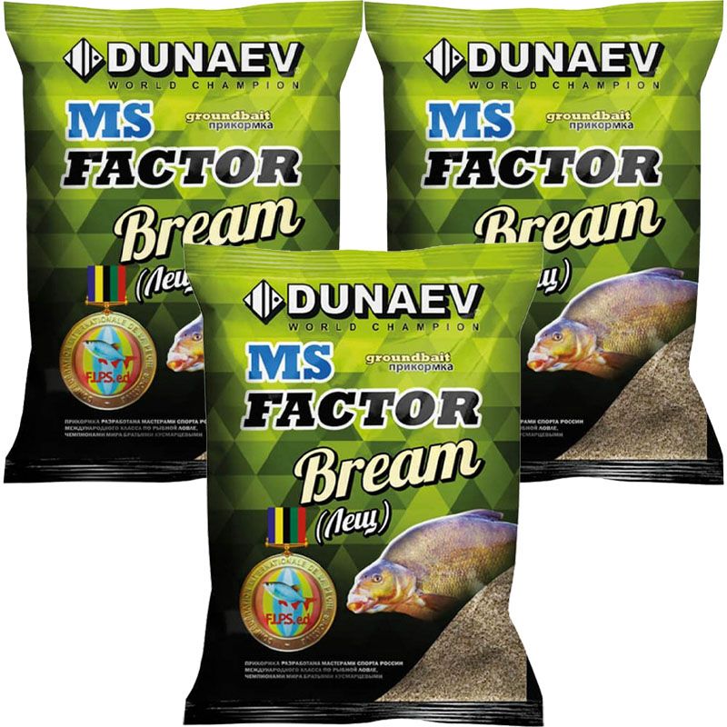 

Рыболовная прикормка Dunaev MS FACTOR Лещ, 3 кг, Разноцветный, MS FACTOR