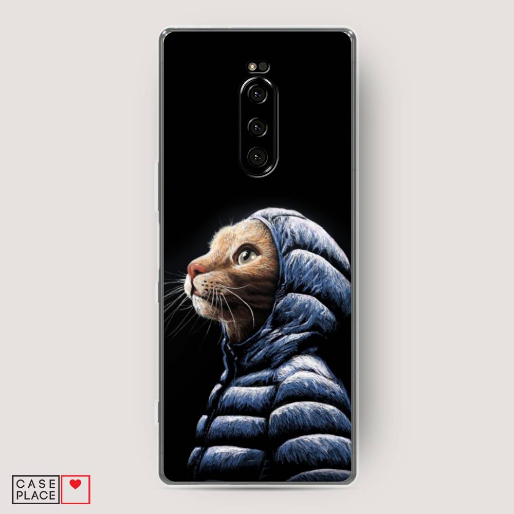 

Чехол Awog на Sony Xperia 1/XZ4 "Кот в капюшоне", Разноцветный, 54250-2