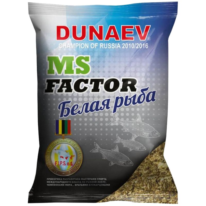 

Рыболовная прикормка Dunaev MS FACTOR Белая рыба, 1 кг, Разноцветный, MS FACTOR