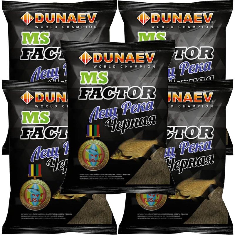 

Рыболовная прикормка Dunaev MS FACTOR Лещ Река Чёрная, 5 кг, Разноцветный, MS FACTOR