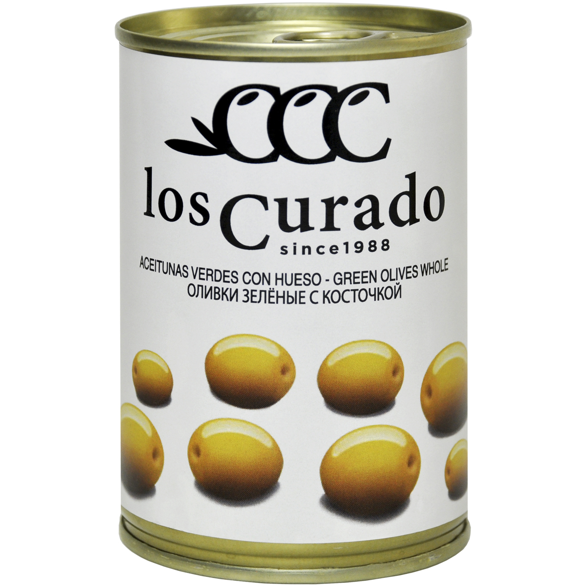 

Оливки зеленые с косточкой Los Curado 300 г