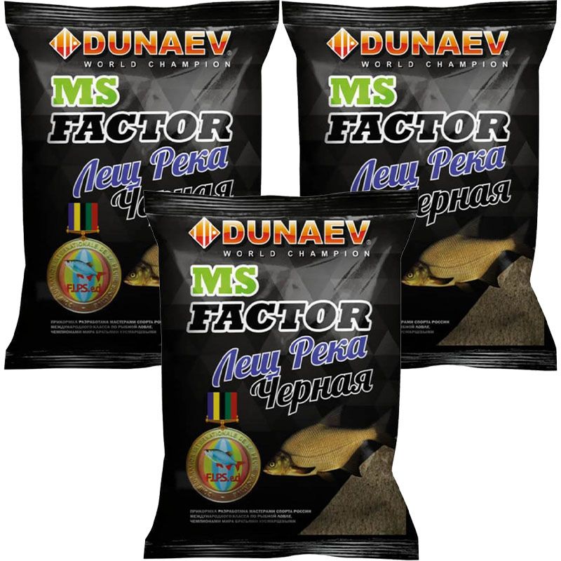 

Рыболовная прикормка Dunaev MS FACTOR Лещ Река Чёрная, 3 кг, Разноцветный, MS FACTOR