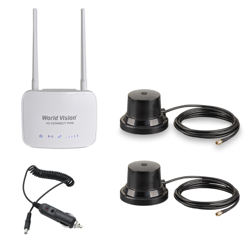 фото Роутер 3g/4g-wifi world vision connect mini с двумя антеннами для машины