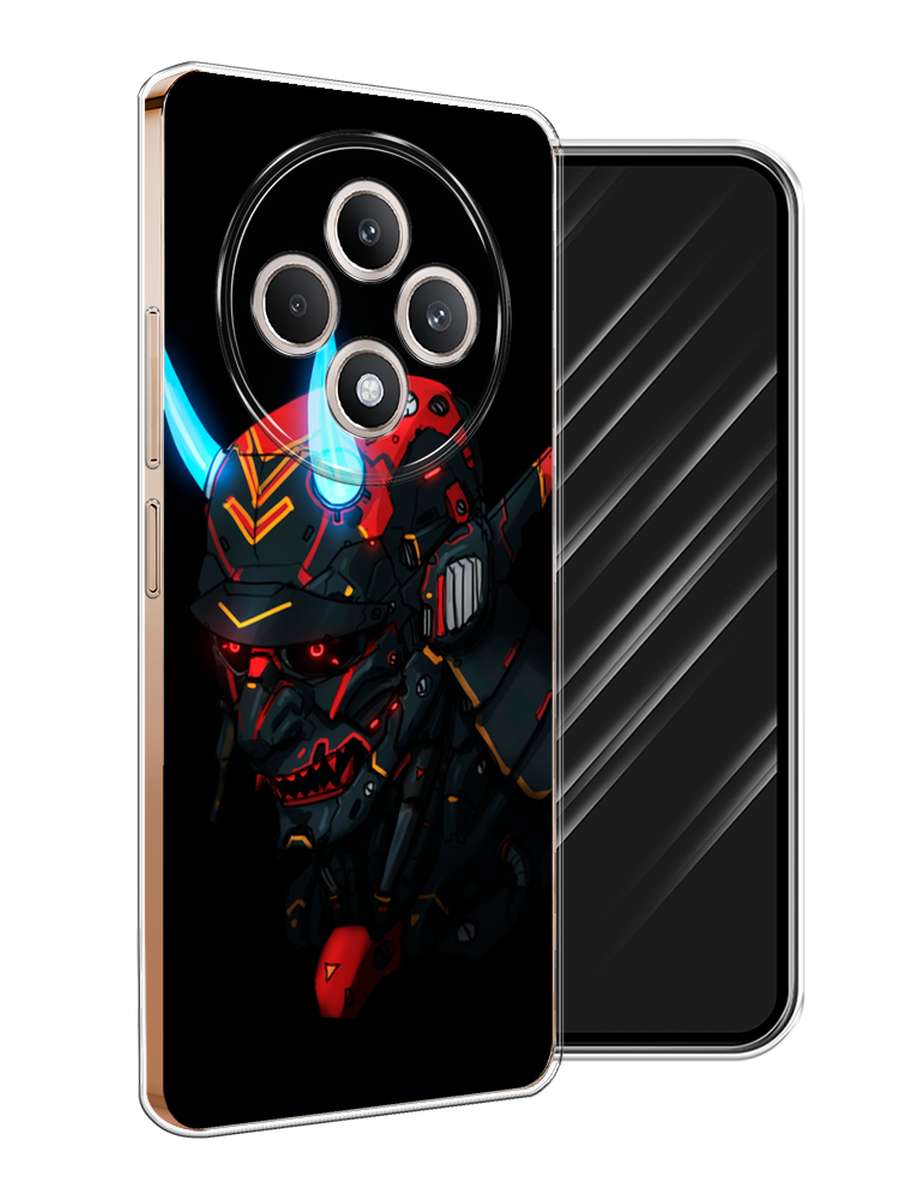 

Чехол Awog на Oppo Reno 12F "Неоновый самурай", Черный;красный;голубой, 2517850-1