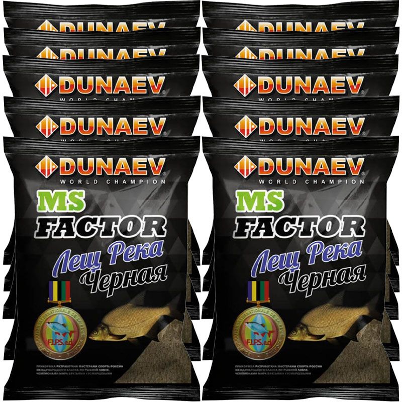 

Рыболовная прикормка Dunaev MS FACTOR Лещ Река Чёрная, 10 кг, Разноцветный, MS FACTOR