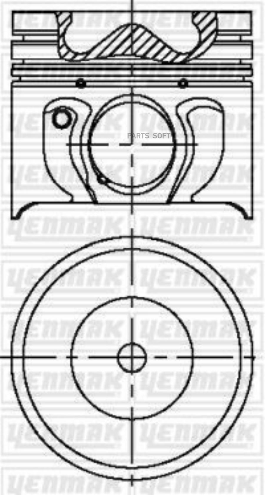 

Поршень ДВС с кольцами YENMAK 3103459000