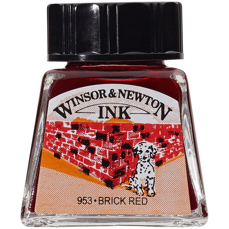 Тушь Winsor&Newton для рисования, кирпично-красный, 14мл (1005040)