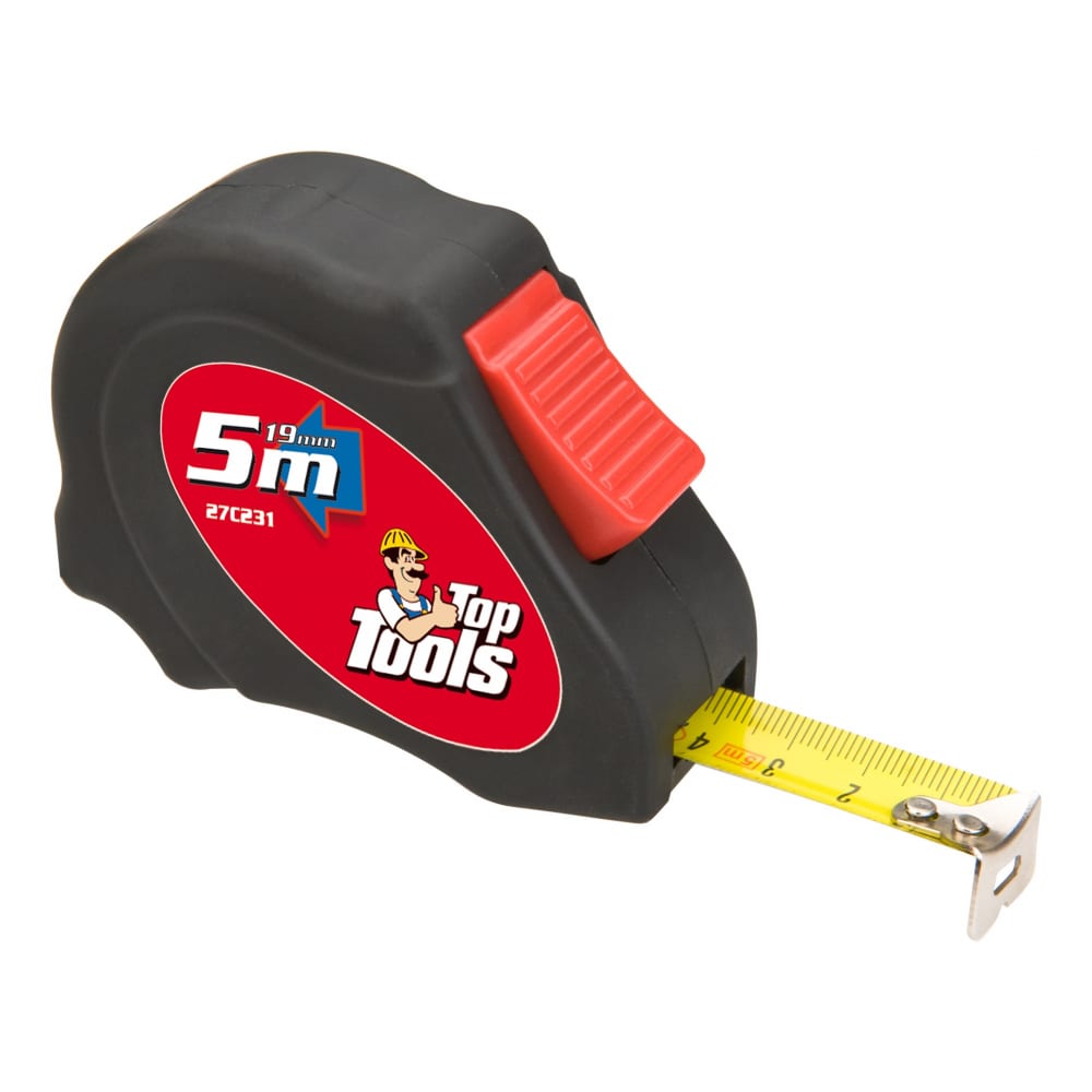 

Top Tools Рулетка, стальная лента 5 м x 19 мм 27C231