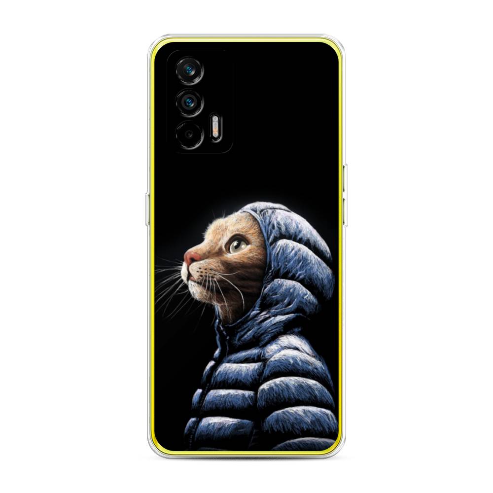 

Чехол Awog на Realme Q3 Pro "Кот в капюшоне", Разноцветный, 256550-2