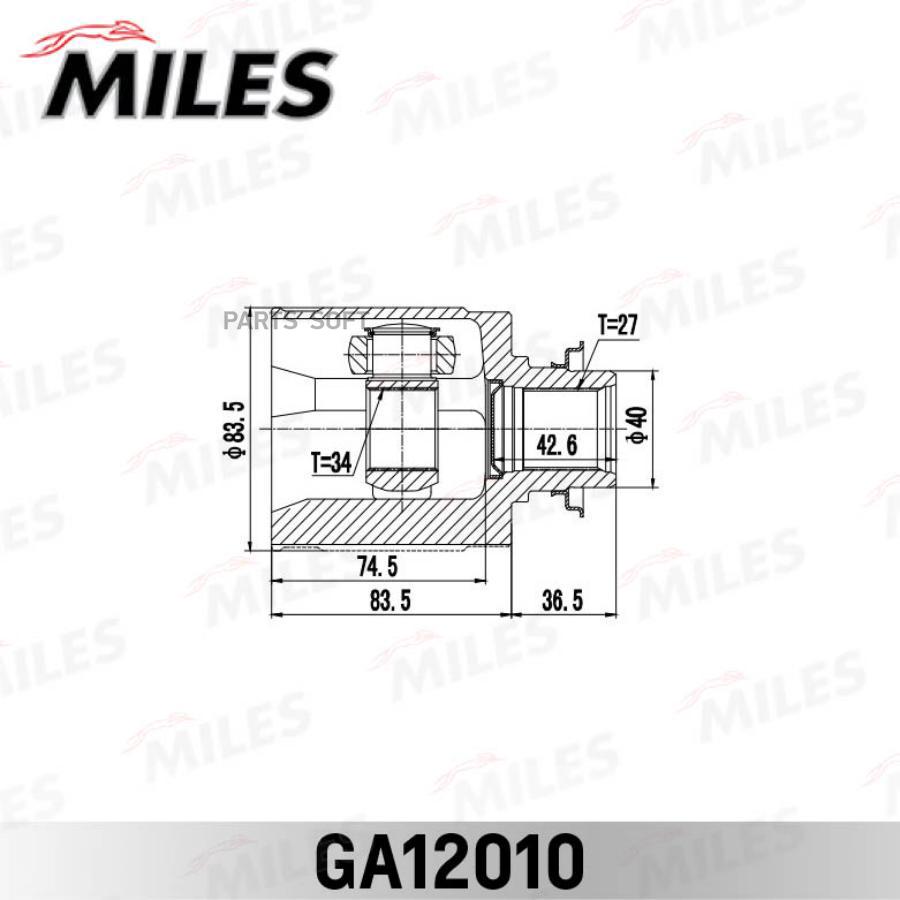 ШРУС внутренний правый HONDA ACCORD CL 2002-2008 GA12010