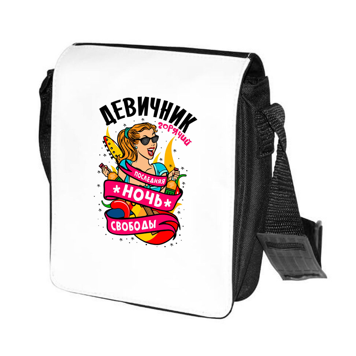

Сумка женская CoolPodarok CN042456 черно-белый, Черный;белый, CN042456