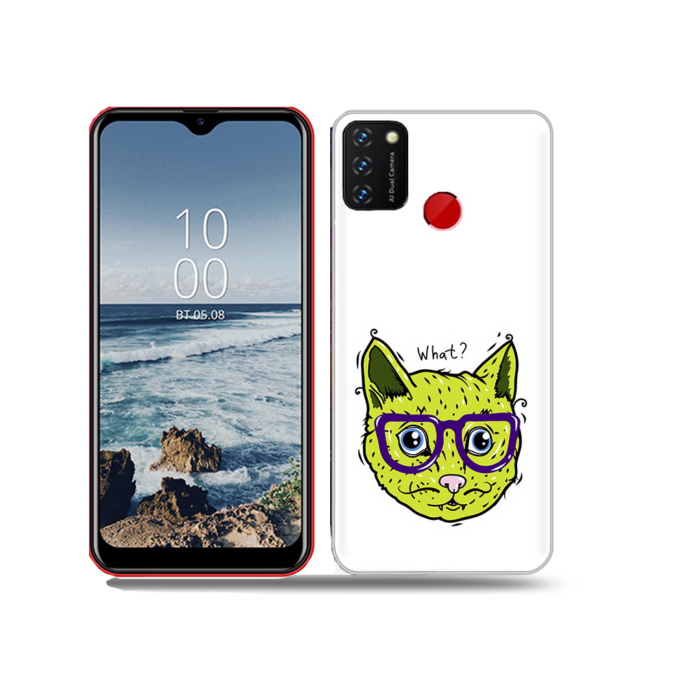 

Чехол MyPads Tocco для BQ 6631G Surf Зеленый кот, Прозрачный, Tocco