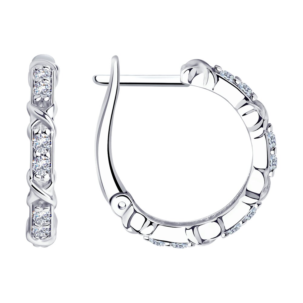 

Серьги из серебра SOKOLOV 94025093, фианит, 94025093