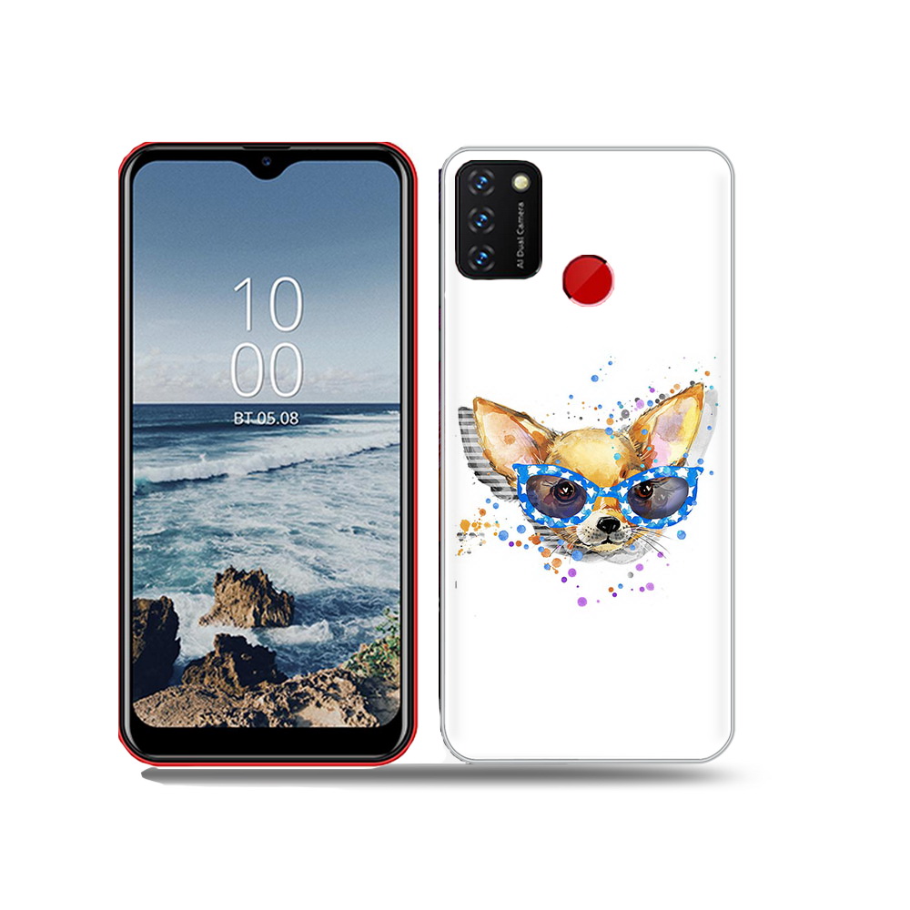 

Чехол MyPads Tocco для BQ 6631G Surf чихуа-хуа в очках, Прозрачный, Tocco