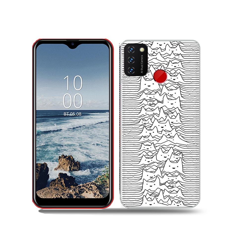 

Чехол MyPads Tocco для BQ 6631G Surf черно белые коты 3D, Прозрачный, Tocco