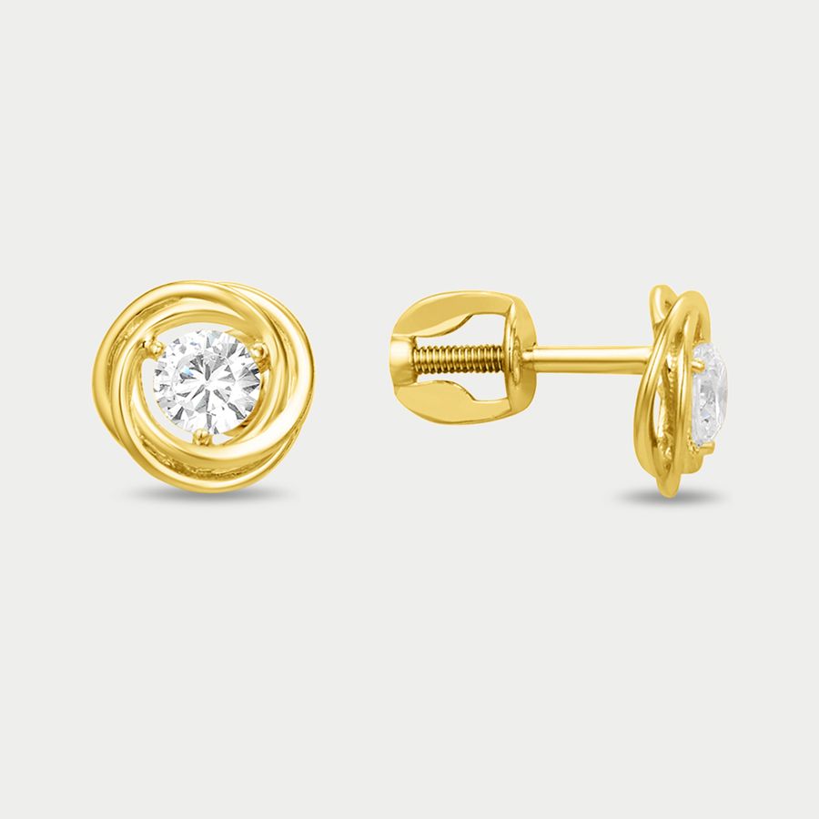 

Серьги из золота с фианитом GOLD CENTER 000682-4100, 000682-4100