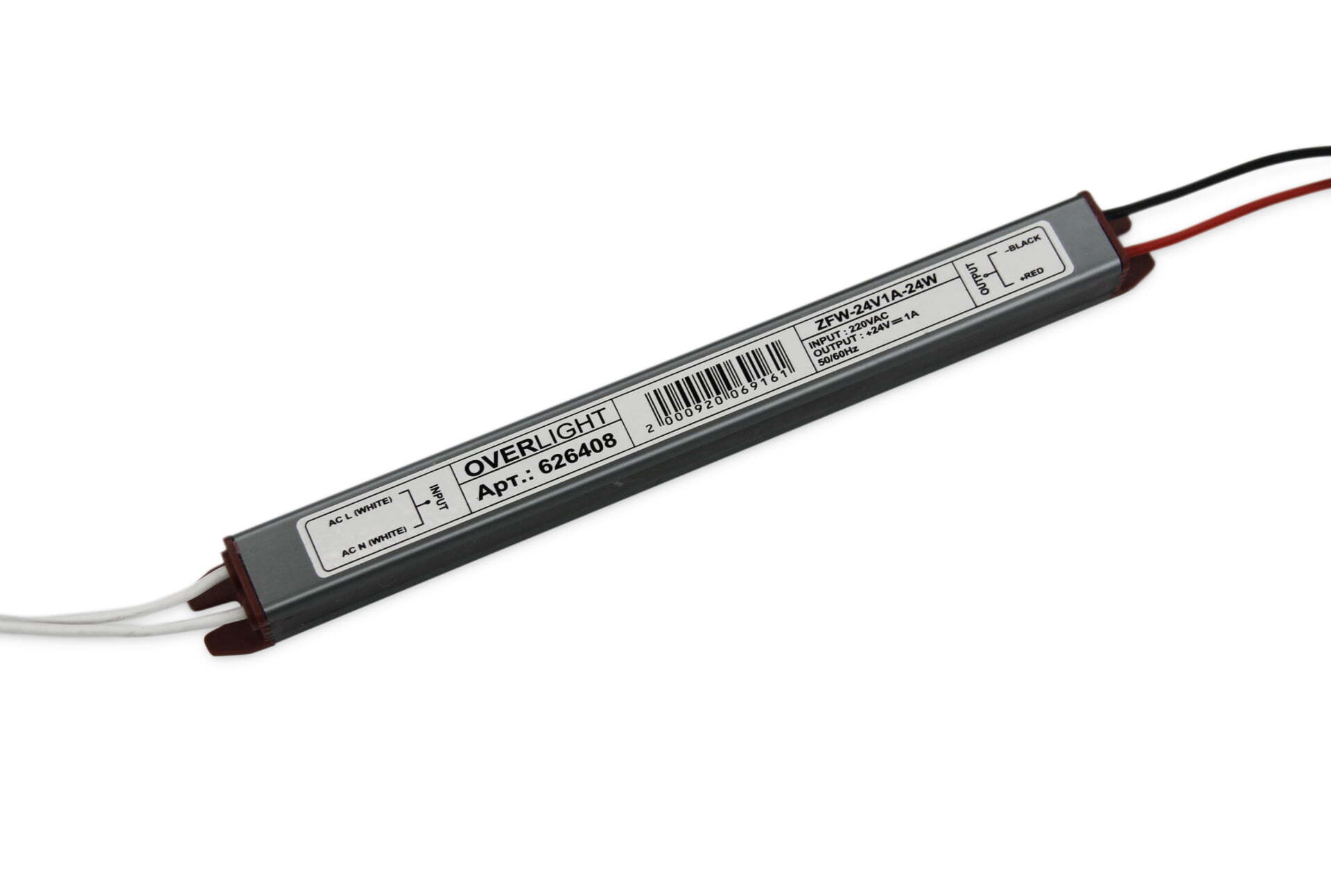 

Блок питания ZFW-24-24 (24V 24W 1A IP67), ZFW-24-24 (24V, 24W, 1A, IP67)