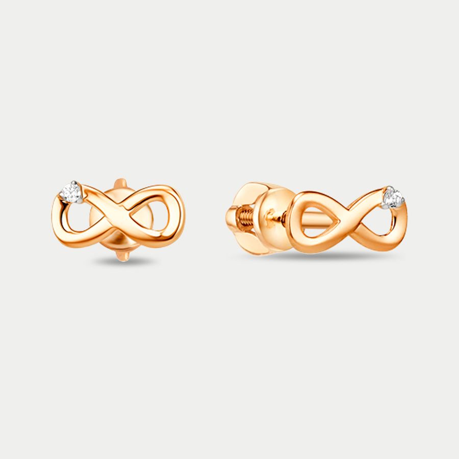 

Серьги из золота с фианитом GOLD CENTER 019372-1102, 019372-1102