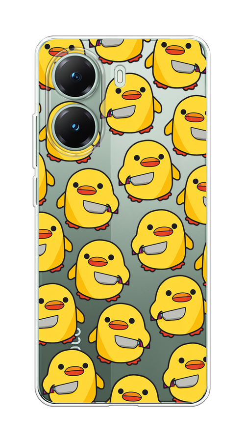 

Чехол на Poco X7 Pro Утка с ножом, Прозрачный;желтый;оранжевый, 324050-1