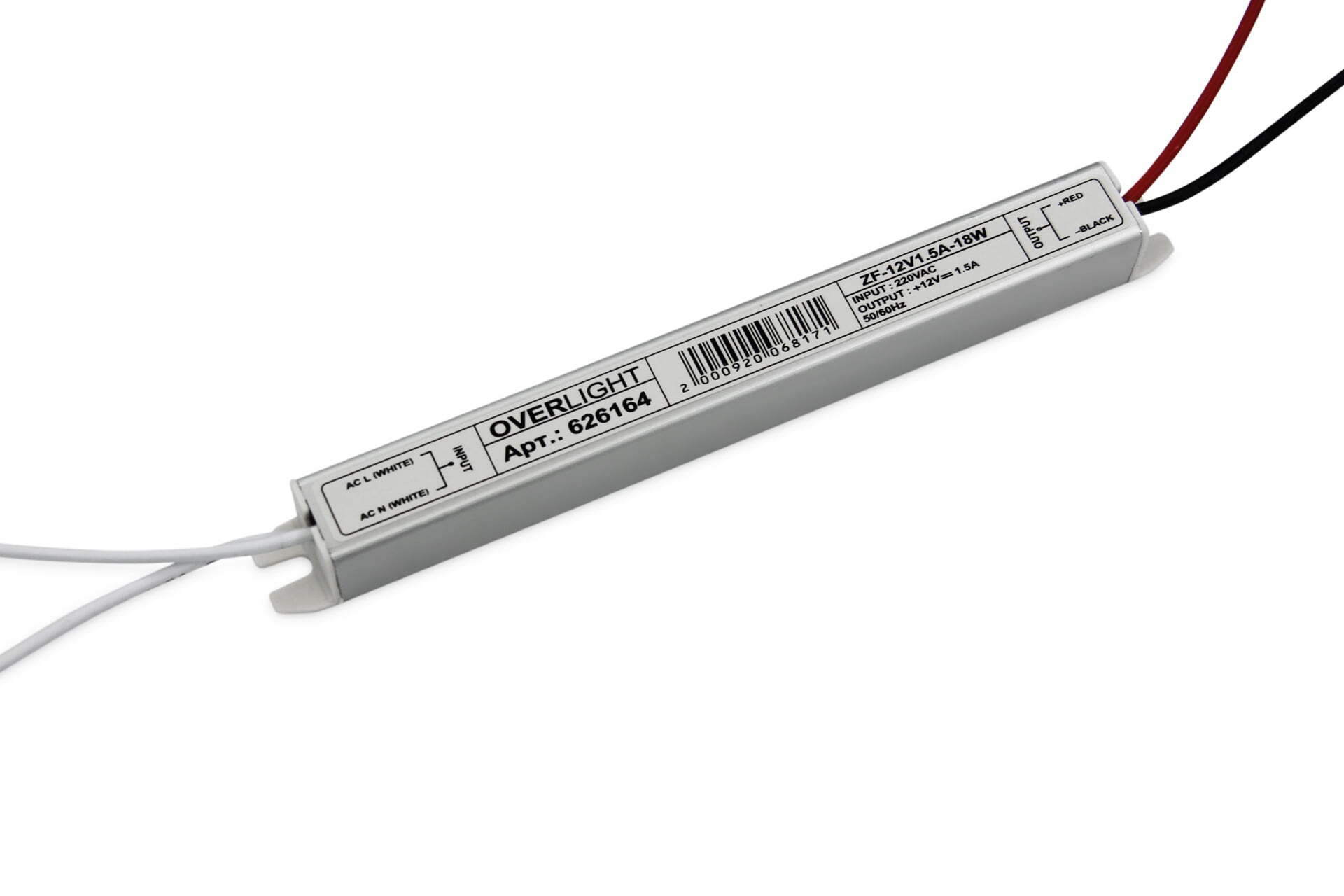 

Блок питания ZF-18-12 (12V 18W 1,5A IP20), ZF-18-12 (12V, 18W, 1,5A, IP20)