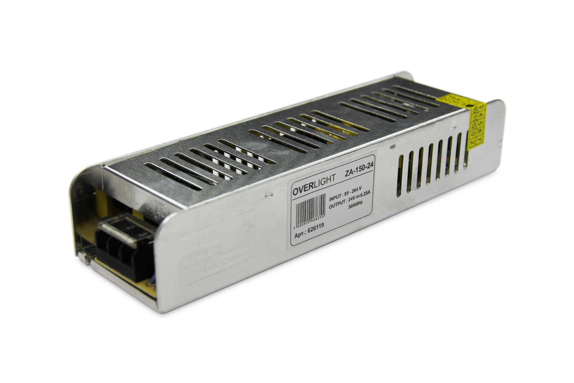 

Блок питания ZA-150-24 (24V,150W 6.25A IP20), ZA-150-24 (24V,150W, 6.25A, IP20)