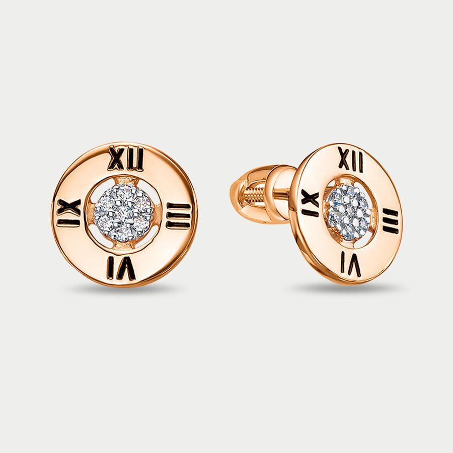 

Пусеты из золота с фианитом GOLD CENTER 504767, 504767