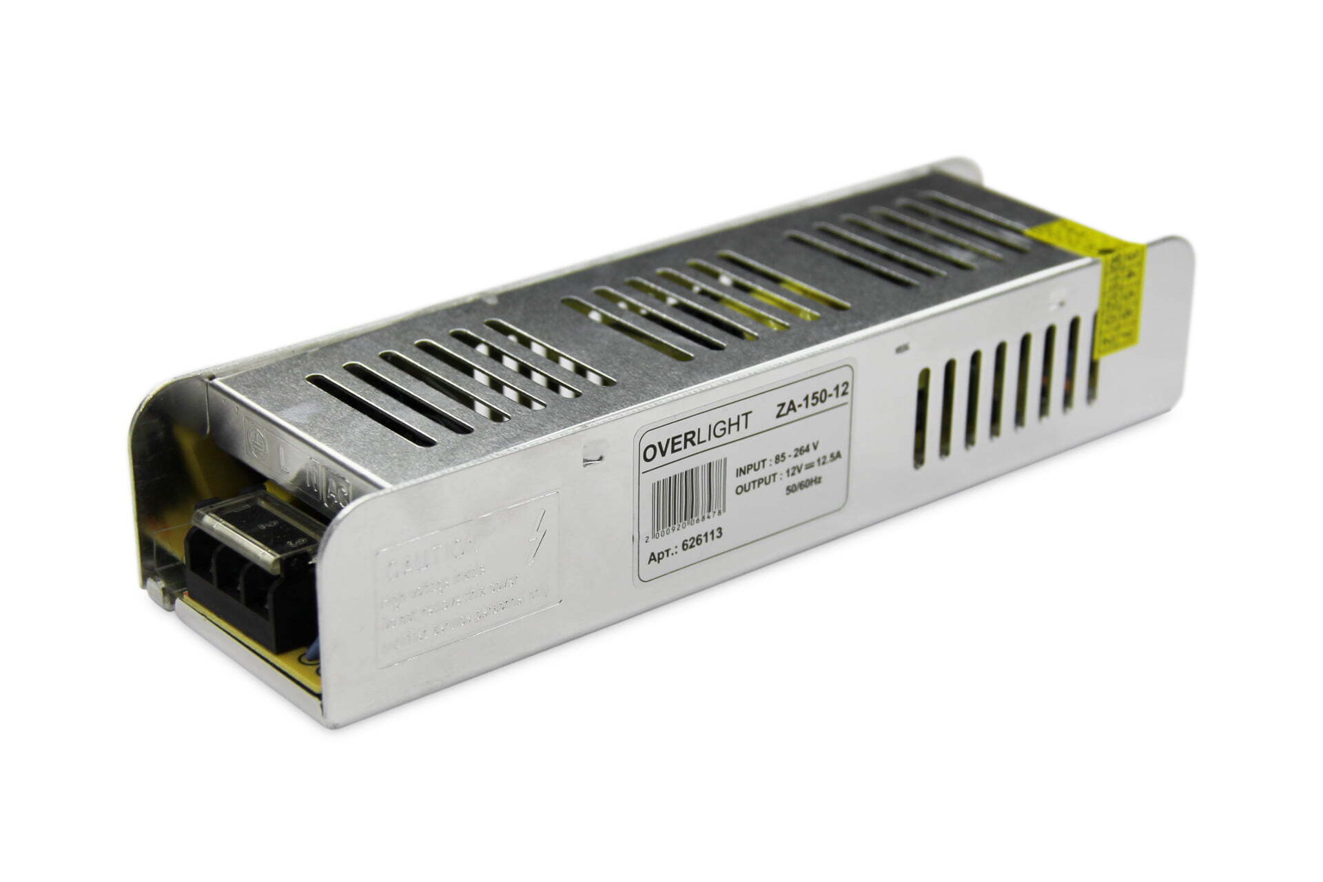 

Блок питания ZA-150-12 (12V,150W 12.5A IP20), ZA-150-12 (12V,150W, 12.5A, IP20)