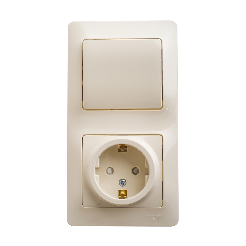 

Блок: розетка Systeme Electric GLOSSA 5шт GSL000270.5, Бежевый