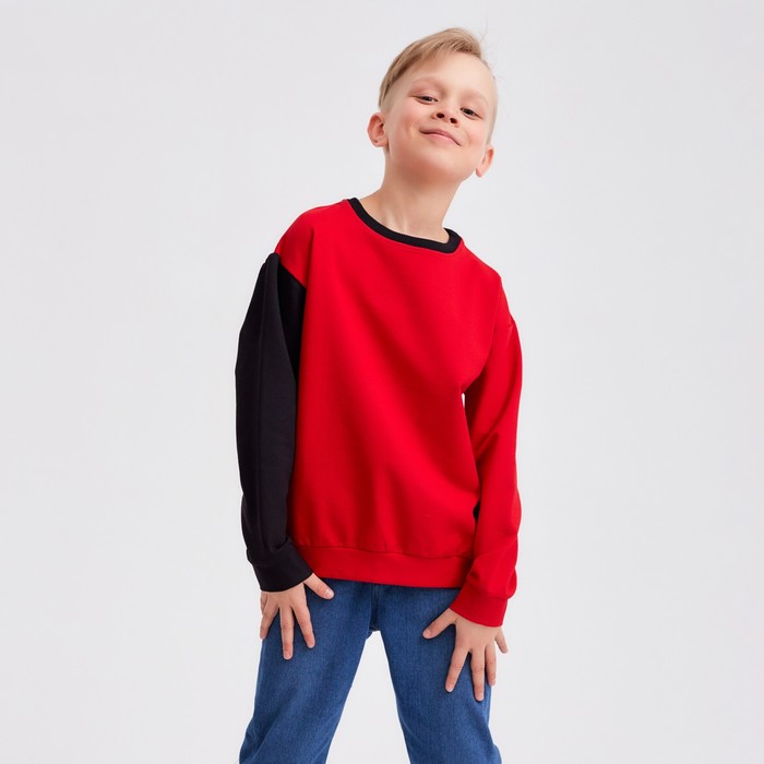 

Джемпер для мальчика MINAKU: Casual Collection KIDS цвет красный, рост 134, 000647915